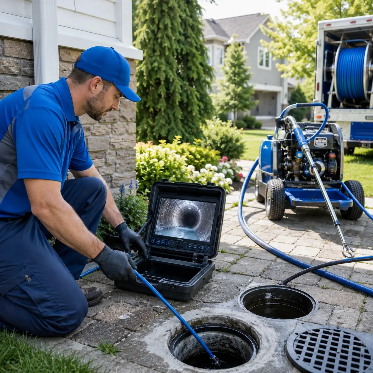 Outdoor drain cleaning professionals serving Kermit, WV