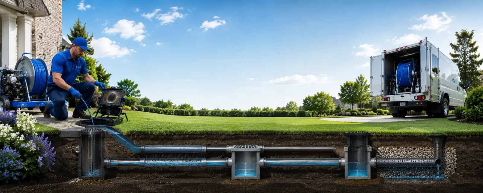 Outdoor drain cleaning information for Kermit, WV